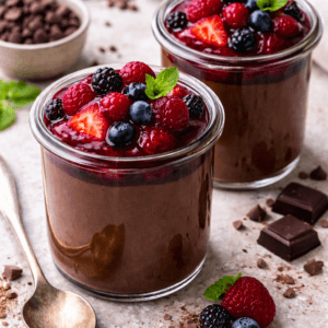 Dunkles Schokoladenmousse