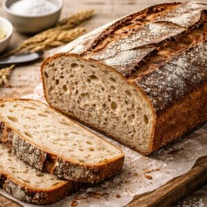 Hausgebackener Sauerteigbrot
