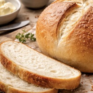Hausgebackener Weissbrot