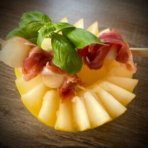 Melonen-Schinken-Spieße