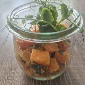 Süßkartoffelsalat im Glas 🌱